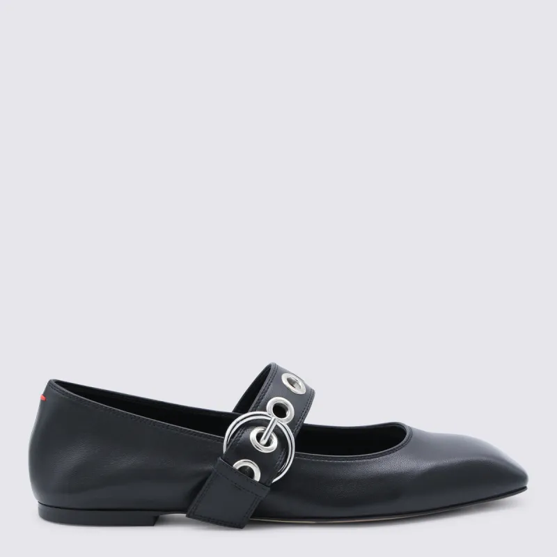 Flat Shoes Blacks And Greys sold by Wanan Luxury