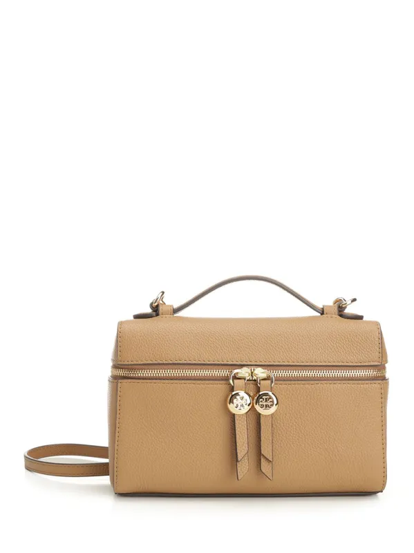Romy Slim Top Handle Crossbody Bags Brown sold by Wanan Luxury