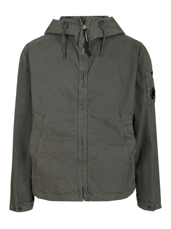 Micro-Reps Hooded Lens Jacket Jackets Grey sold by Wanan Luxury