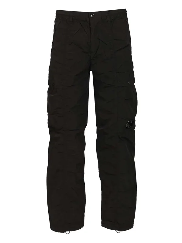 Chrome-R Lens Cargo Pants Trousers Black made by C.P. Company