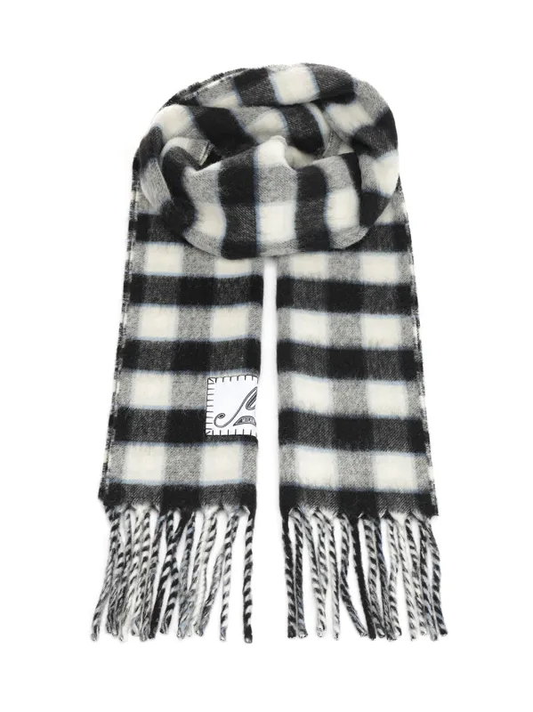 Double-Face Wool Scarf Scarves And Foulards Grey sold by Wanan Luxury