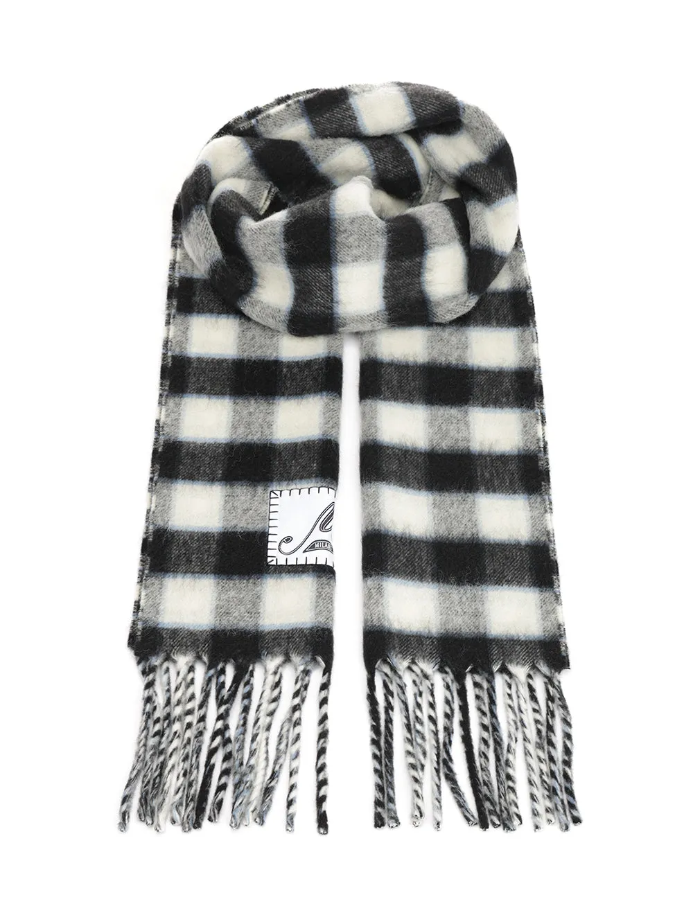 Double-Face Wool Scarf Scarves And Foulards Grey sold by Wanan Luxury