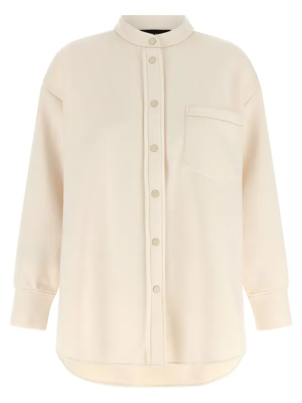 Scuba Cashmere Shirt Shirt And Blouse Beige made by Fabiana Filippi