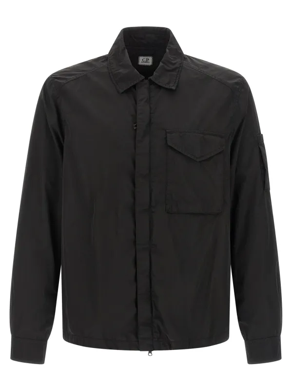 Overshirt Chrome-R Shirt And Blouse Black made by C.P. Company