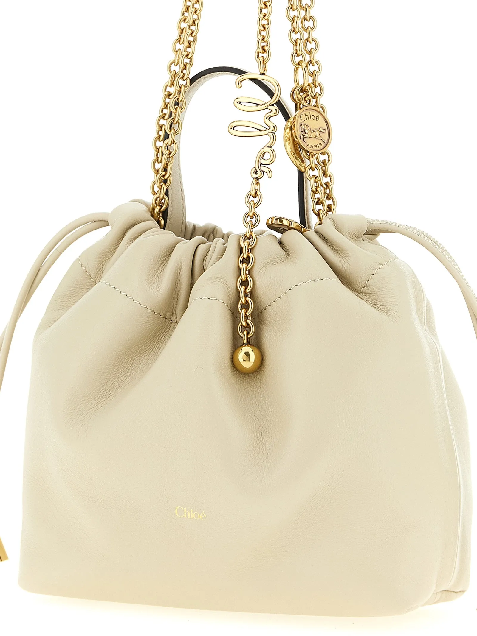 Chloé Icons Shoulder Bags Beige sold by Wanan Luxury product image thumbnail 3