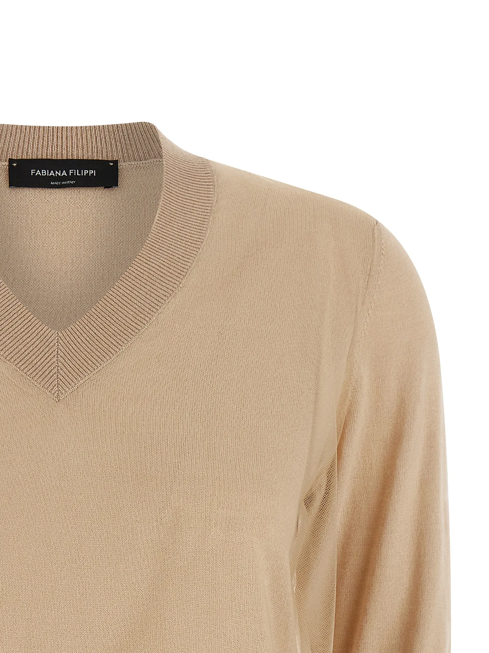 Double Layer Sweater Sweaters And Cardigans Beige sold by Wanan Luxury product image thumbnail 3
