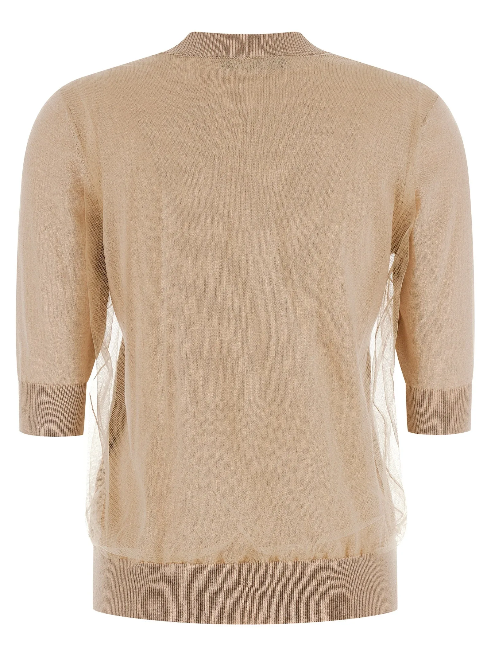 Double Layer Sweater Sweaters And Cardigans Beige sold by Wanan Luxury product image thumbnail 2