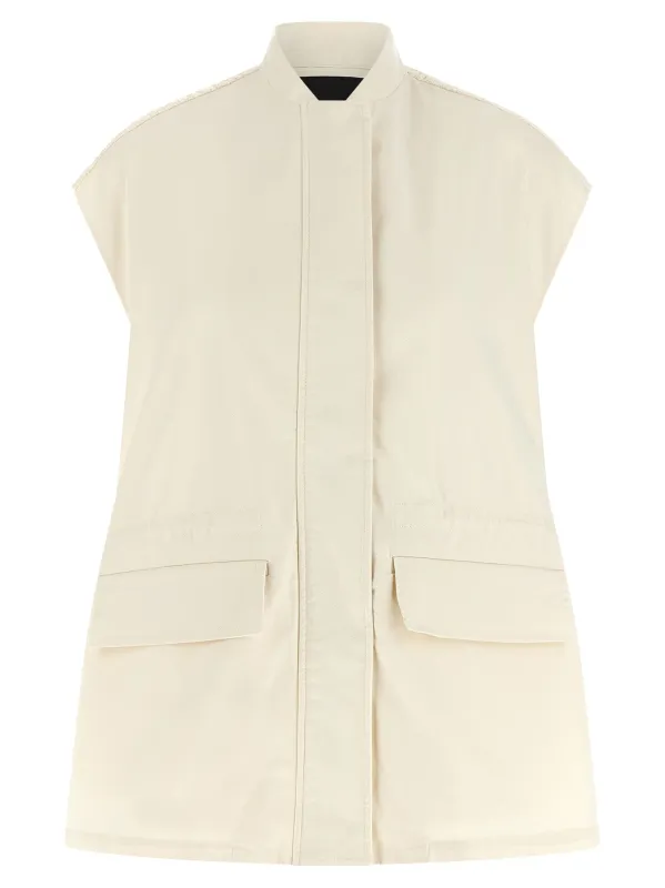 Crochet Vest Gilet Beige sold by Wanan Luxury