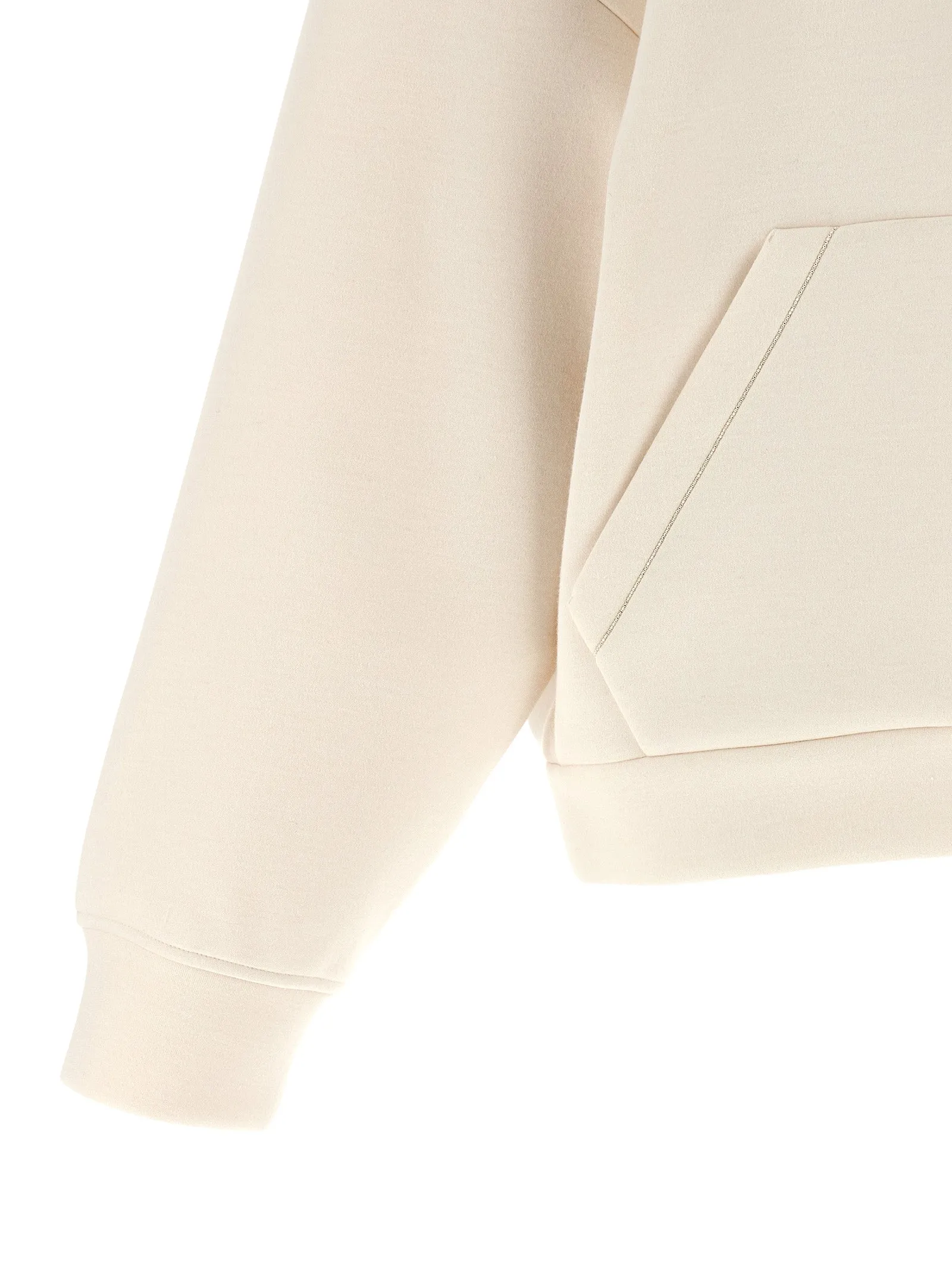 Scuba Cashmere Hoodie Sweatshirt Beige sold by Wanan Luxury product image thumbnail 4