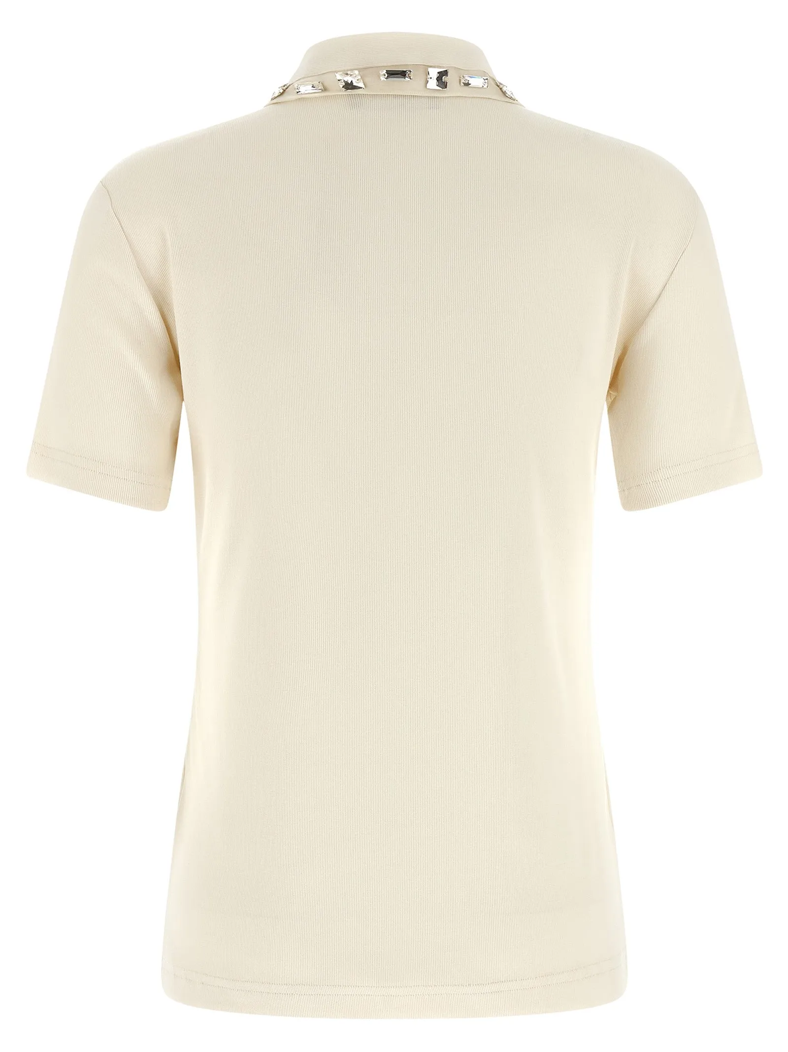 Crystal Collar Shirt Polo Beige sold by Wanan Luxury product image thumbnail 2