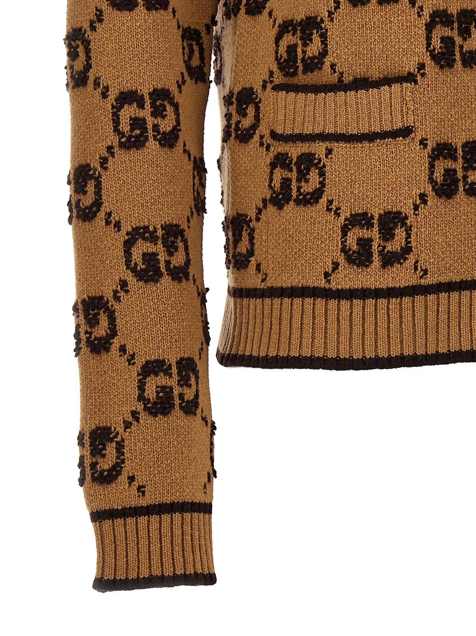 Gg Tweed Bouclè Cardigan Sweaters And Cardigans Beige sold by Wanan Luxury product image thumbnail 4
