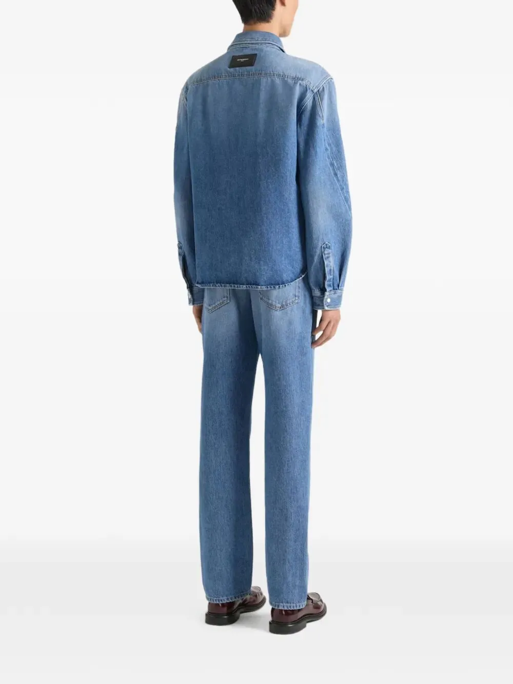 Couture Seam Shirt In Shadow Washed Denim sold by Wanan Luxury product image thumbnail 3
