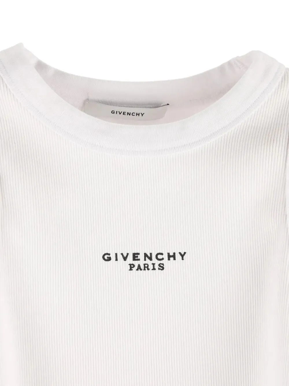 Cotton Cropped Tank Top With Givenchy Paris Print sold by Wanan Luxury product image thumbnail 4