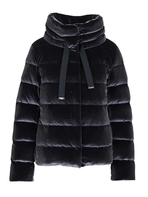 Smooth Velvet Down Jacket Coats Blue sold by Wanan Luxury