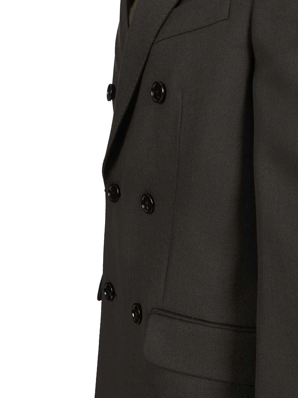 Double-Breasted Wool Coat Coats Grey sold by Wanan Luxury product image thumbnail 5