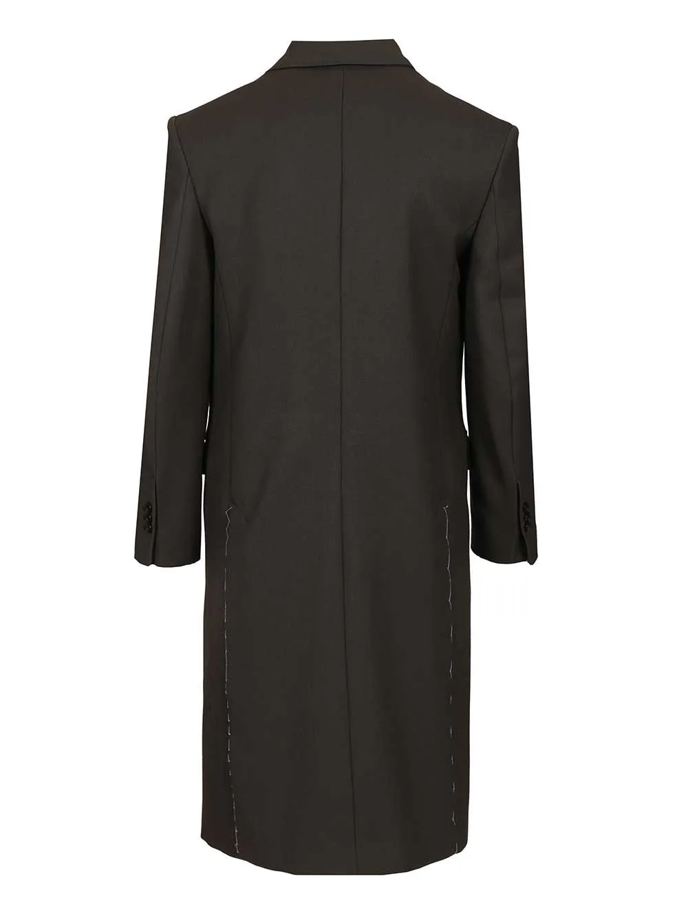 Double-Breasted Wool Coat Coats Grey sold by Wanan Luxury product image thumbnail 2