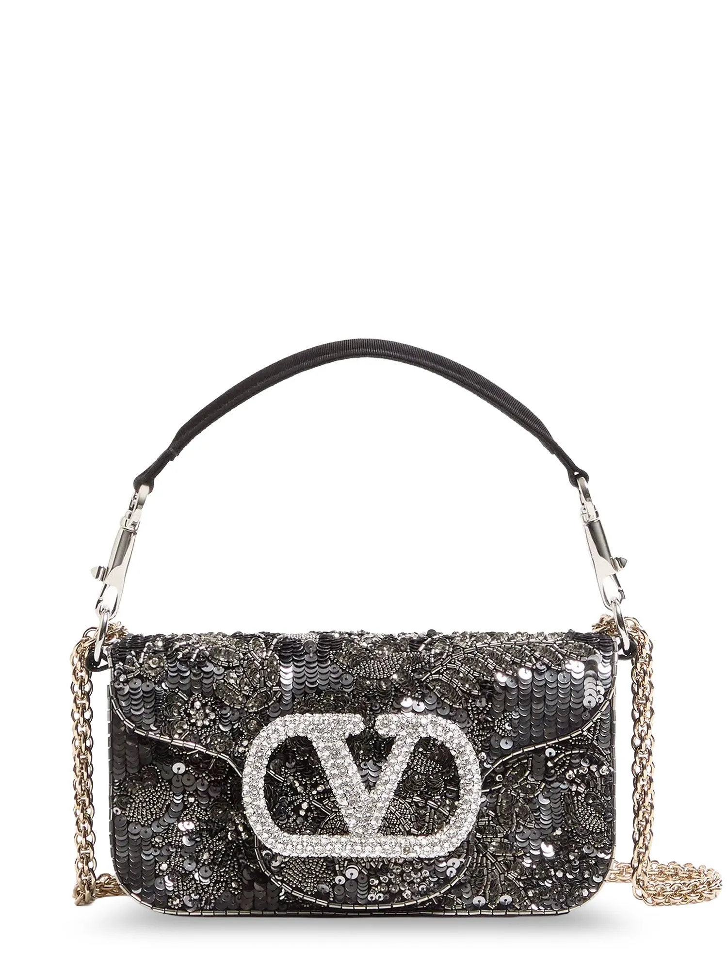 Valentino Garavani Loco' Embroidered Satin Crossbody Bag sold by Wanan Luxury