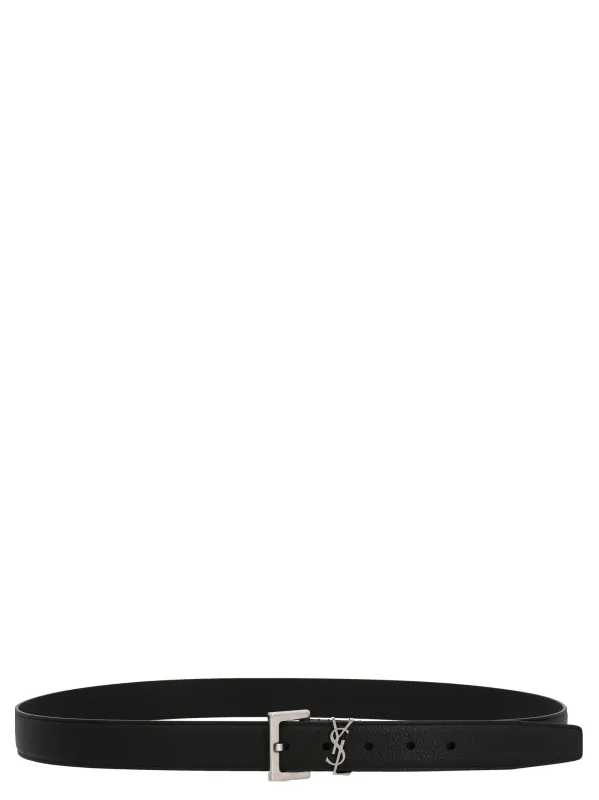 Monogram Belts Black made by Yves Saint Laurent