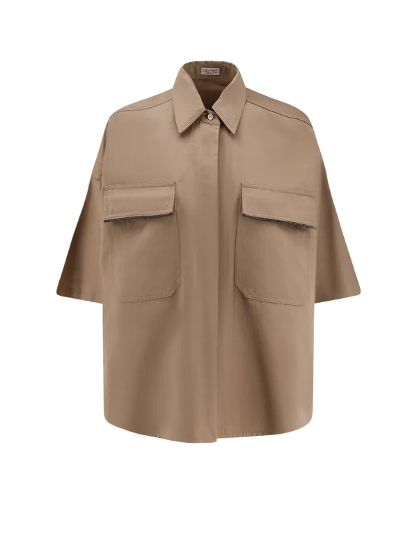 Linen And Cotton Blend Shirt sold by Wanan Luxury