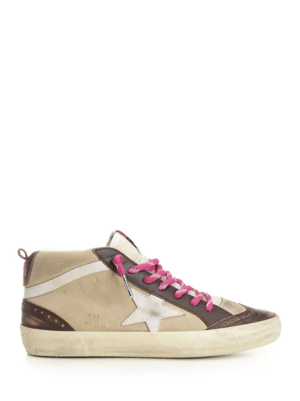 Mid Star Sneakers Beige made by Golden Goose