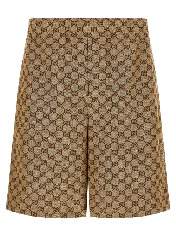 Gg Supreme Bermuda And Short Beige made by Gucci