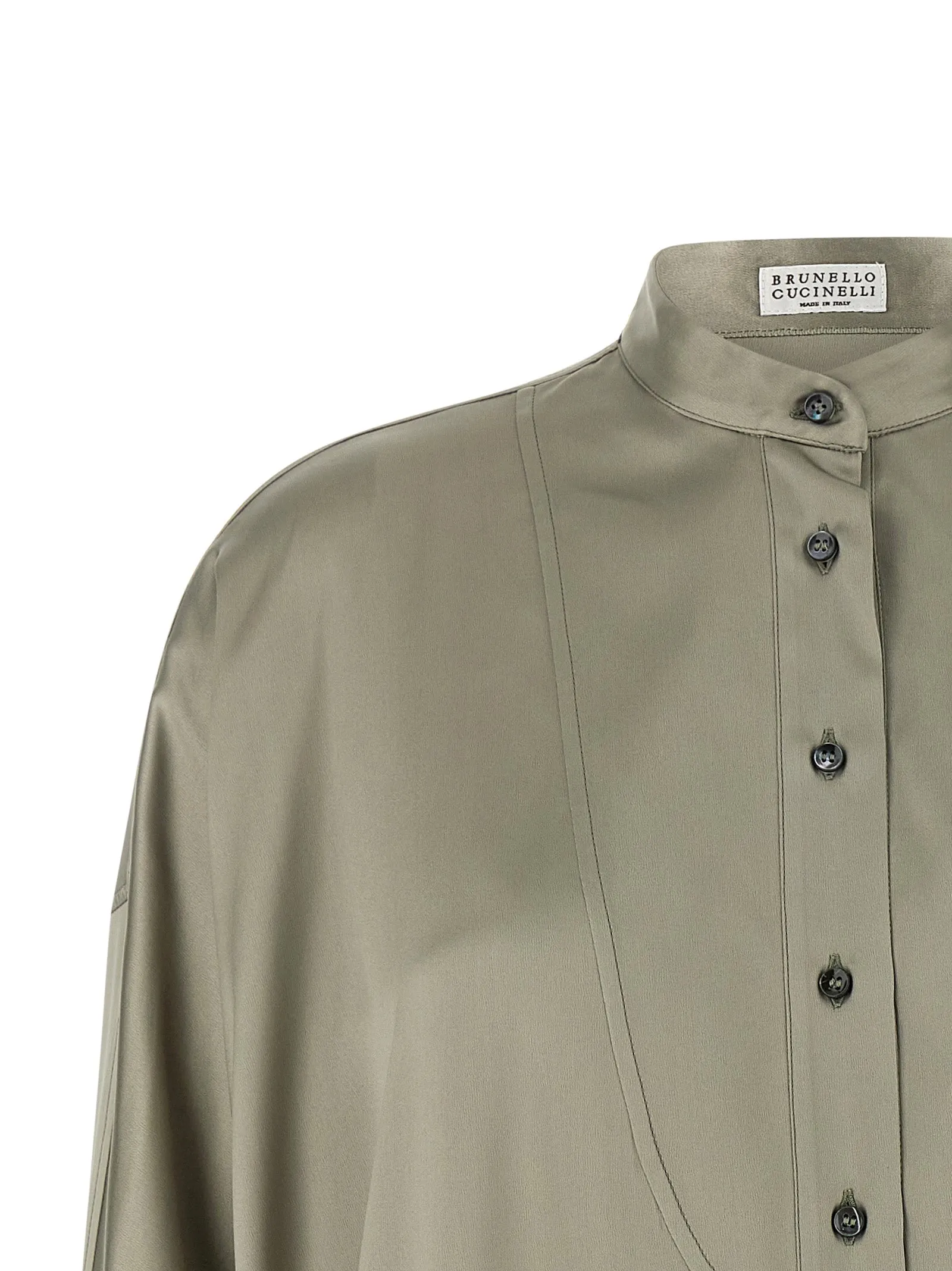 Korean Collar Shirt Shirt And Blouse Green sold by Wanan Luxury product image thumbnail 3