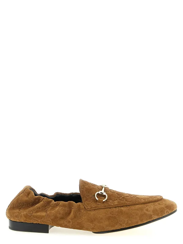 Gg Suede Loafers Brown made by Gucci