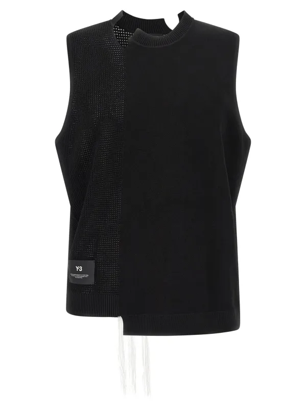 Y-3 Gfx Gilet Black sold by Wanan Luxury