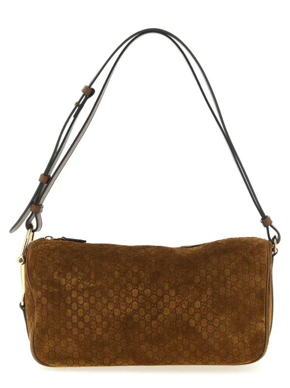 Gucci Half Horsebit Shoulder Bags Brown sold by Wanan Luxury