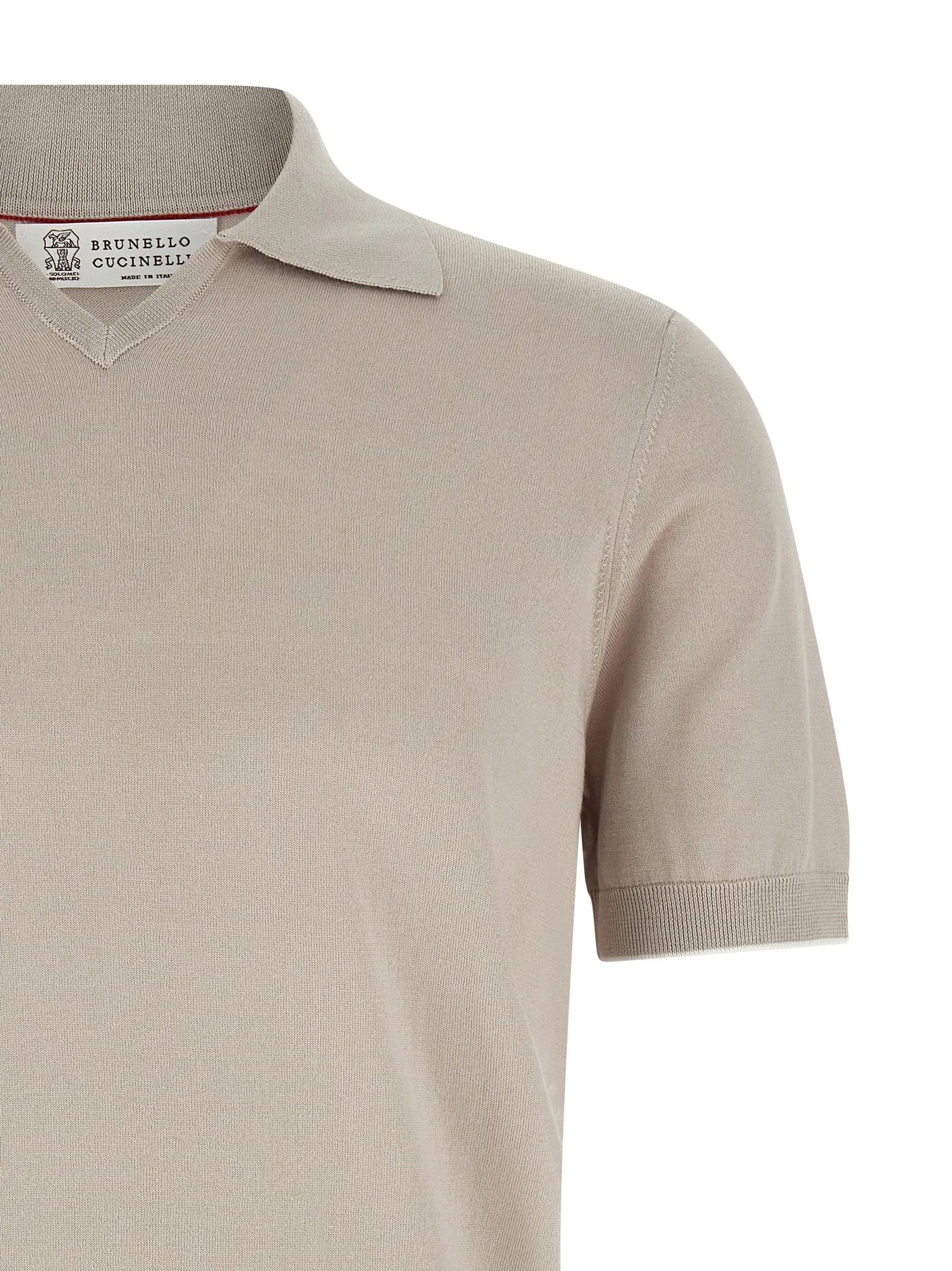 Cotton Shirt Polo Beige sold by Wanan Luxury product image thumbnail 3