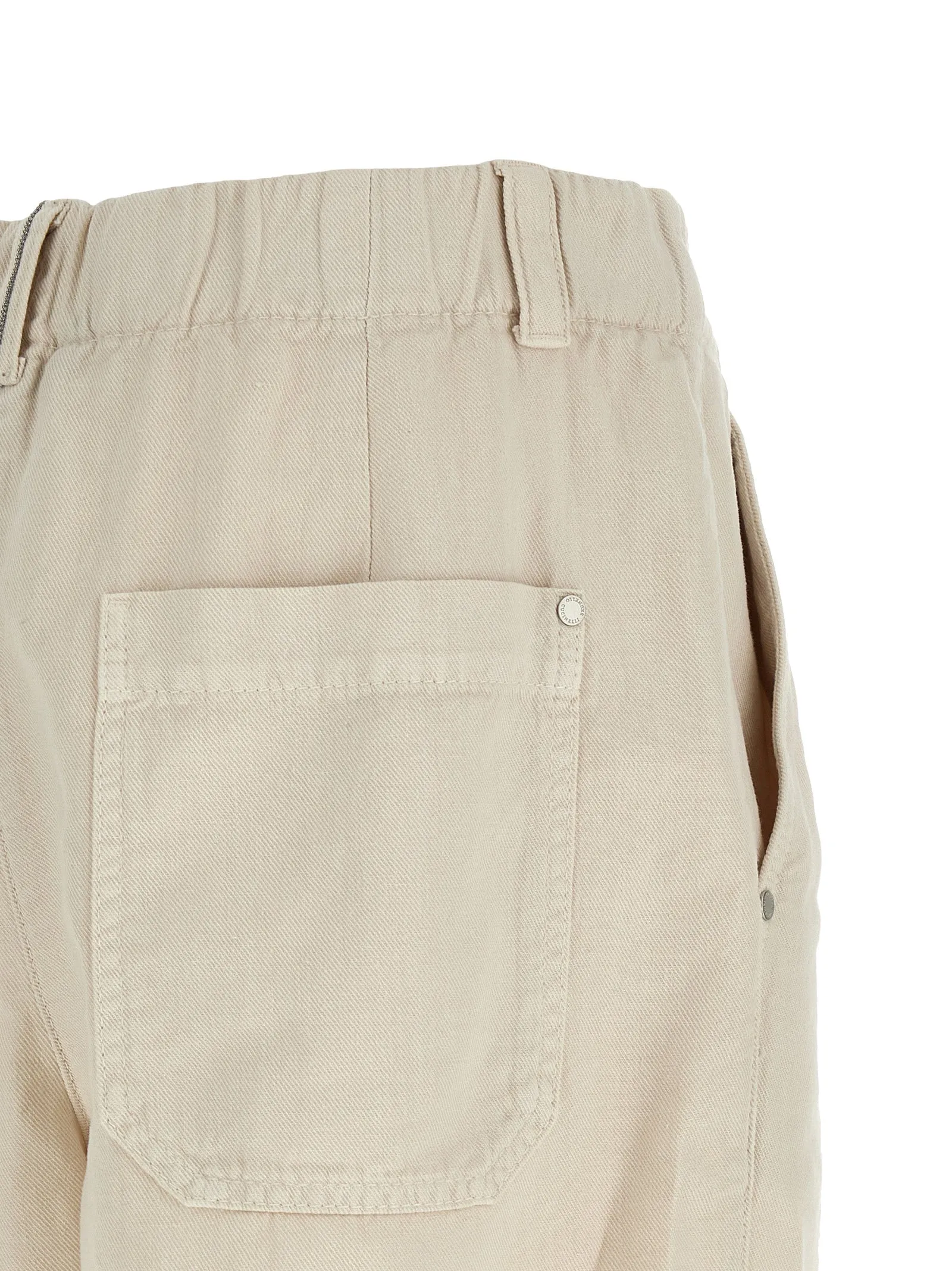 Baggy Bermuda And Short Beige sold by Wanan Luxury product image thumbnail 4