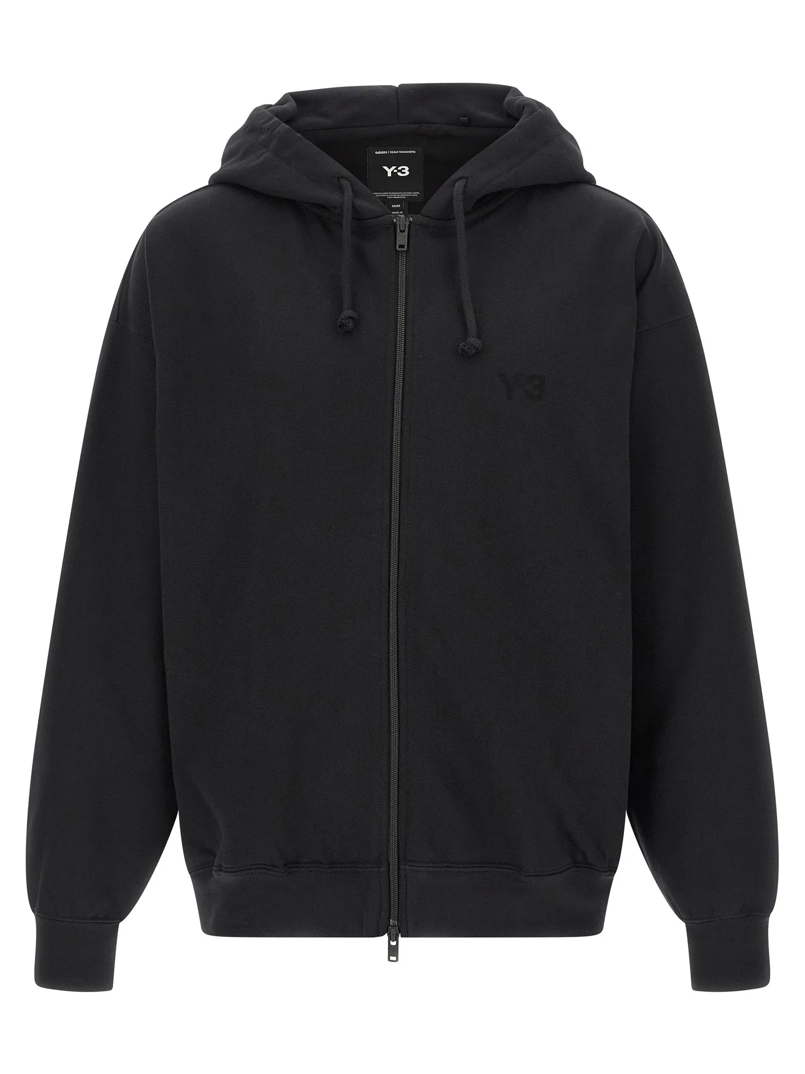 Y-3 Brushed Terry Zip Sweatshirt Black sold by Wanan Luxury