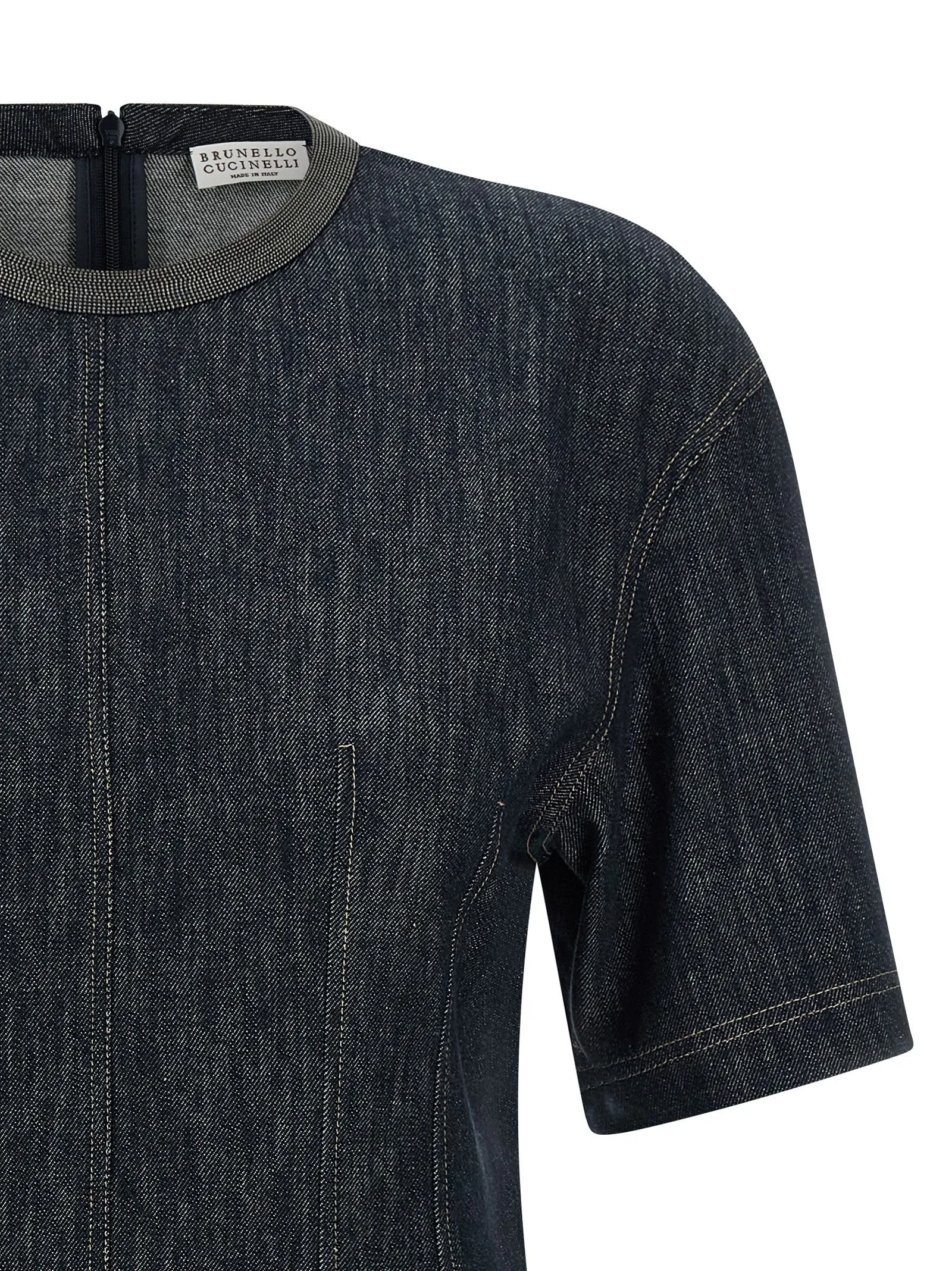 Monile Denim Dress Dresses Blue sold by Wanan Luxury product image thumbnail 3