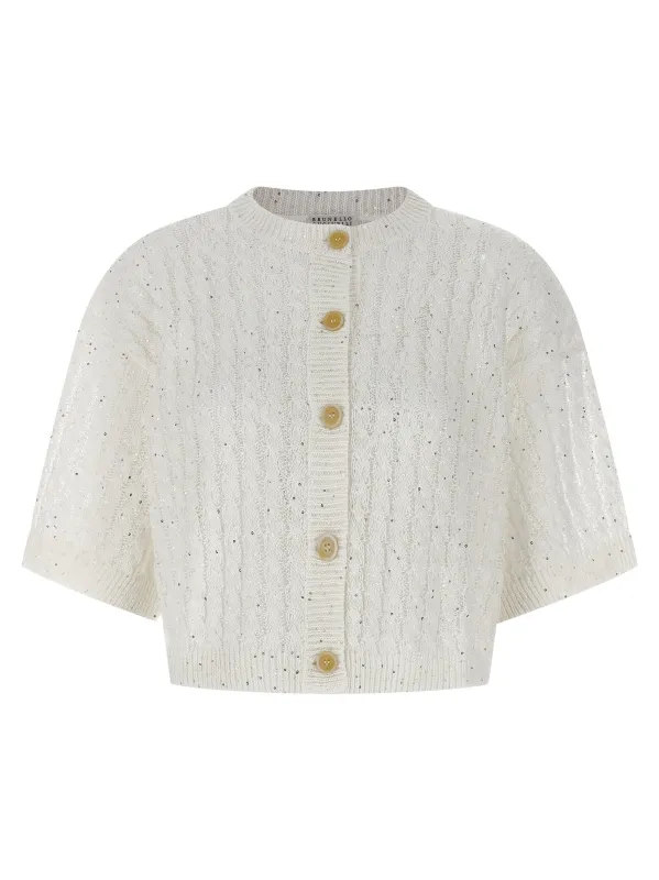 Dazzling Cable Sweaters And Cardigans White sold by Wanan Luxury