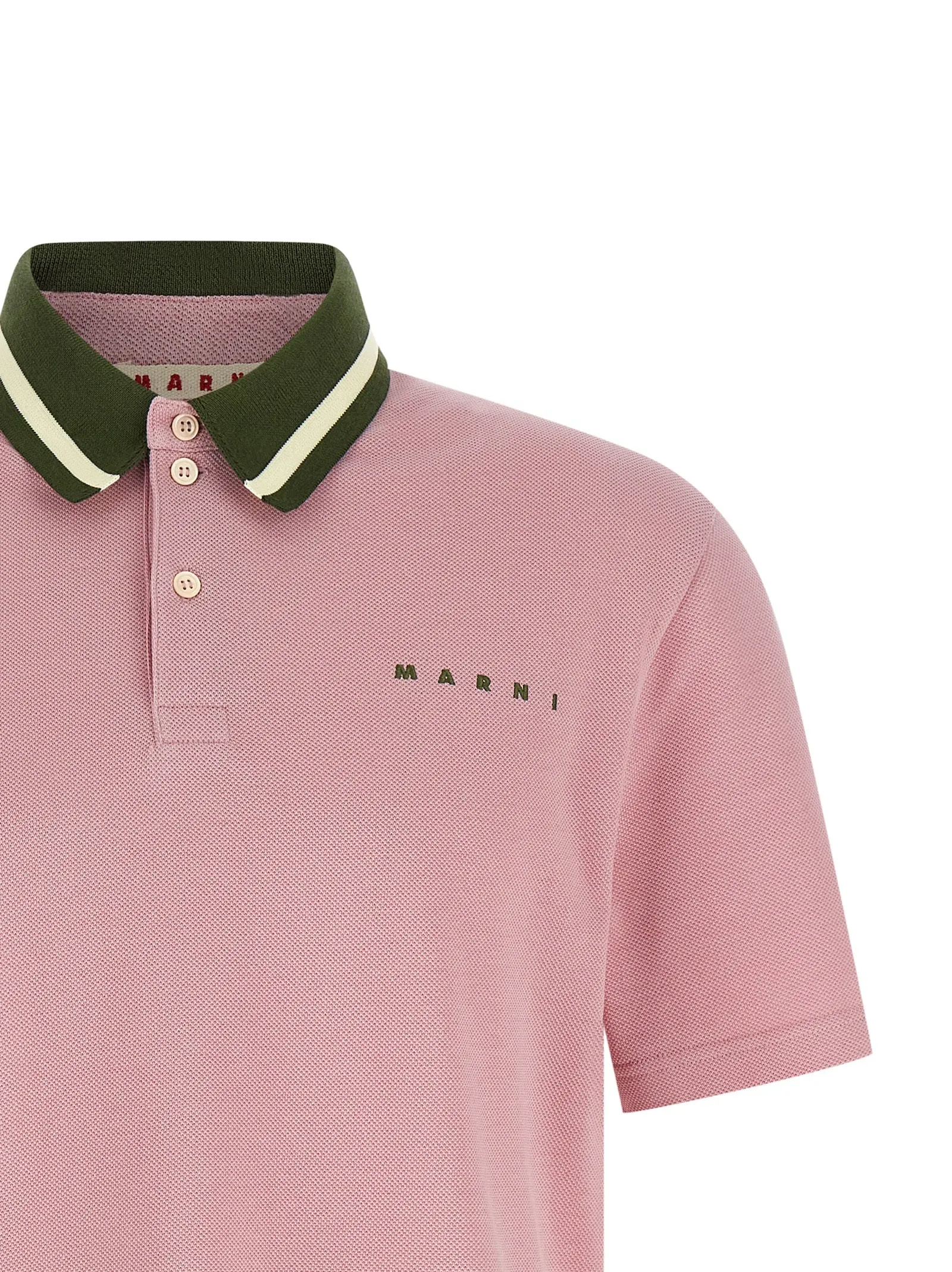 Piqué Cotton Shirt Polo Pink sold by Wanan Luxury product image thumbnail 3