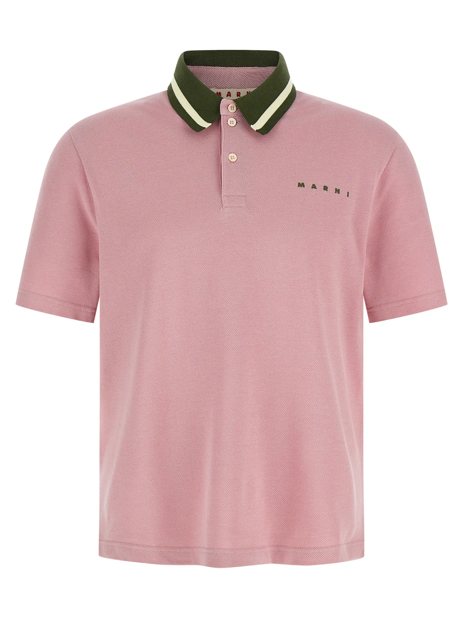 Piqué Cotton Shirt Polo Pink sold by Wanan Luxury