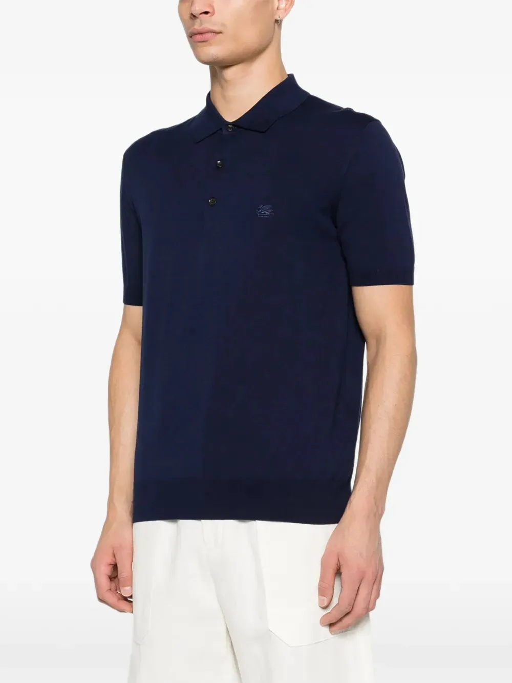 Knitted Cotton Polo Shirt sold by Wanan Luxury product image thumbnail 4
