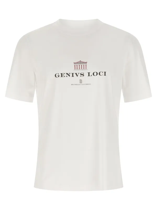 Genius Loci T-Shirt White made by Brunello Cucinelli
