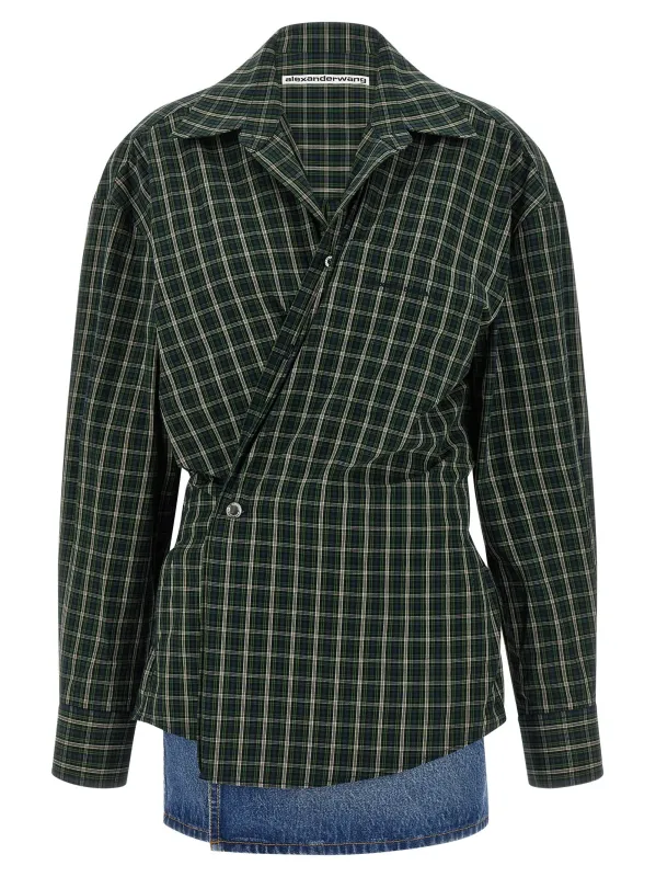 Wallet Shirt Dress Dresses Green sold by Wanan Luxury