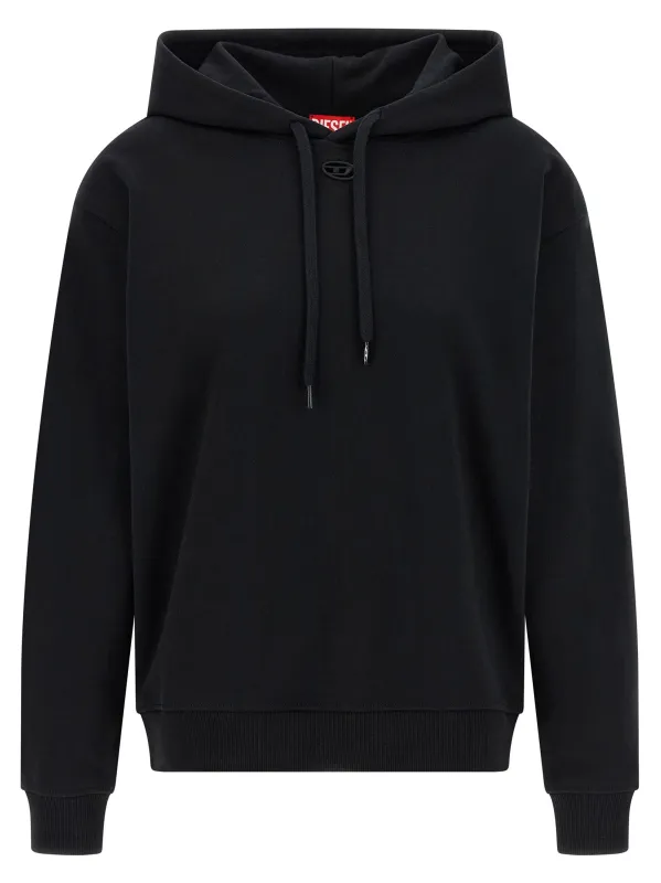 F-Normy-Hood-Od Sweatshirt Black made by Diesel