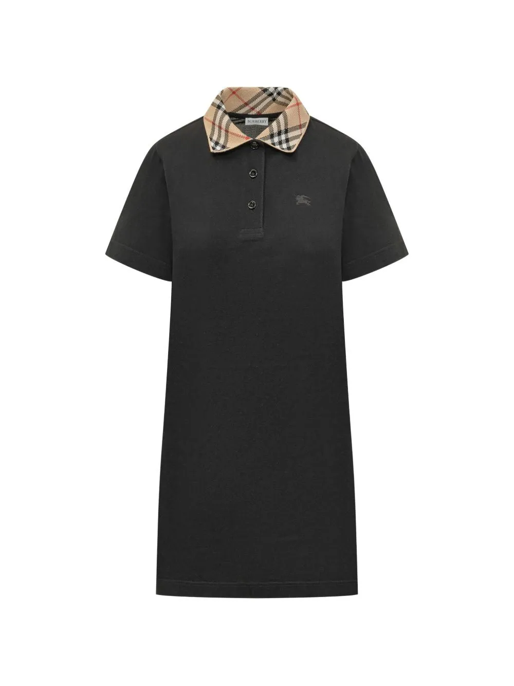 Check Collar Cotton Dress sold by Wanan Luxury