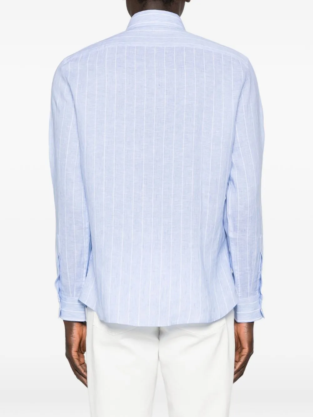 Striped Linen Shirt sold by Wanan Luxury product image thumbnail 2