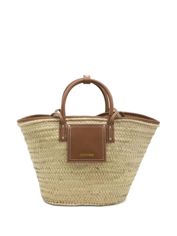 Le Panier Soli Rafia Basket Bag made by Jacquemus