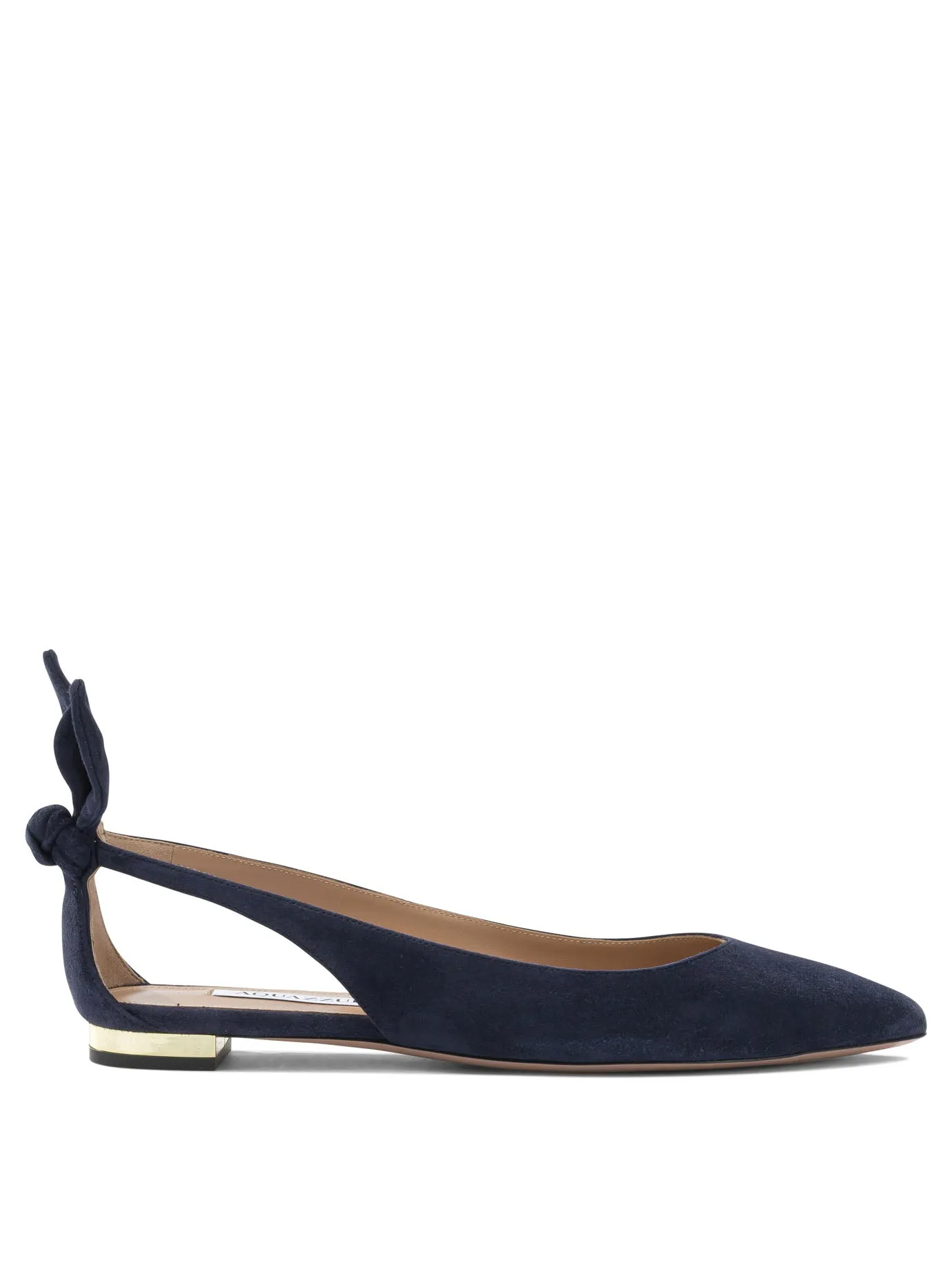 Bow Tie Ballet Ballerinas Blue sold by Wanan Luxury