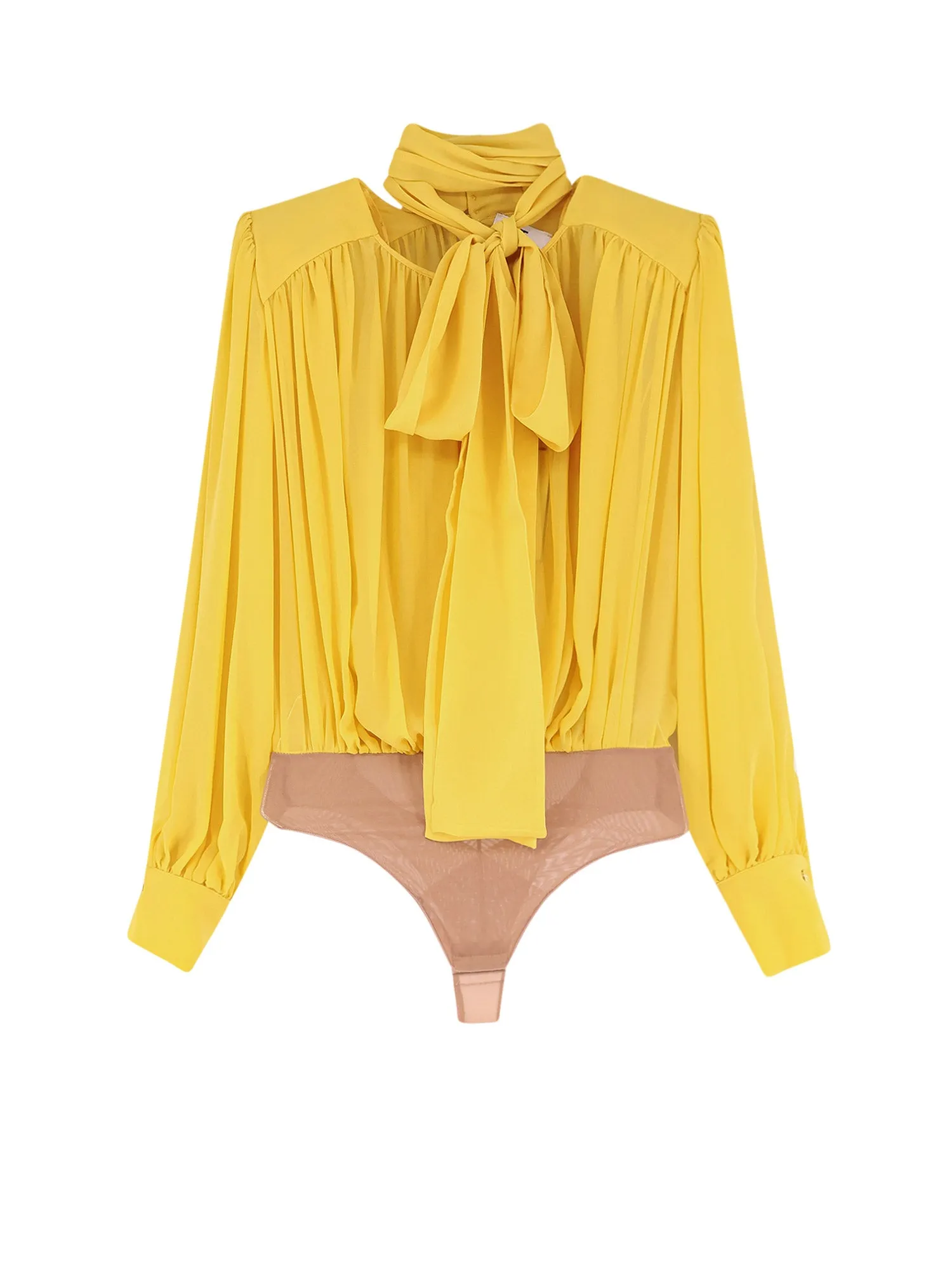 Silk Shirt With Body Detail sold by Wanan Luxury