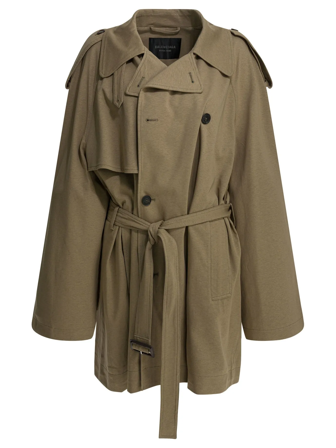 Short Trench Coat In Explorer Jackets And Coats Beige sold by Wanan Luxury
