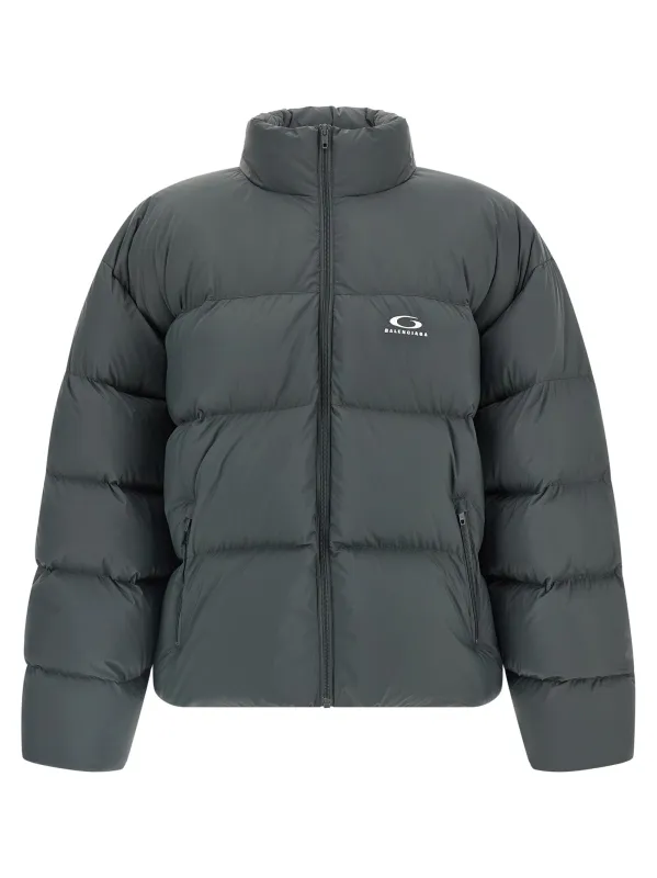 Standard Puffer Jackets Gray made by Balenciaga