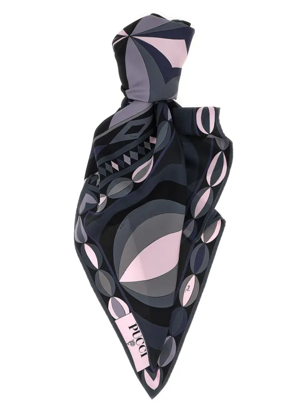 Patterned Scarf Scarves And Foulards Multicolor sold by Wanan Luxury