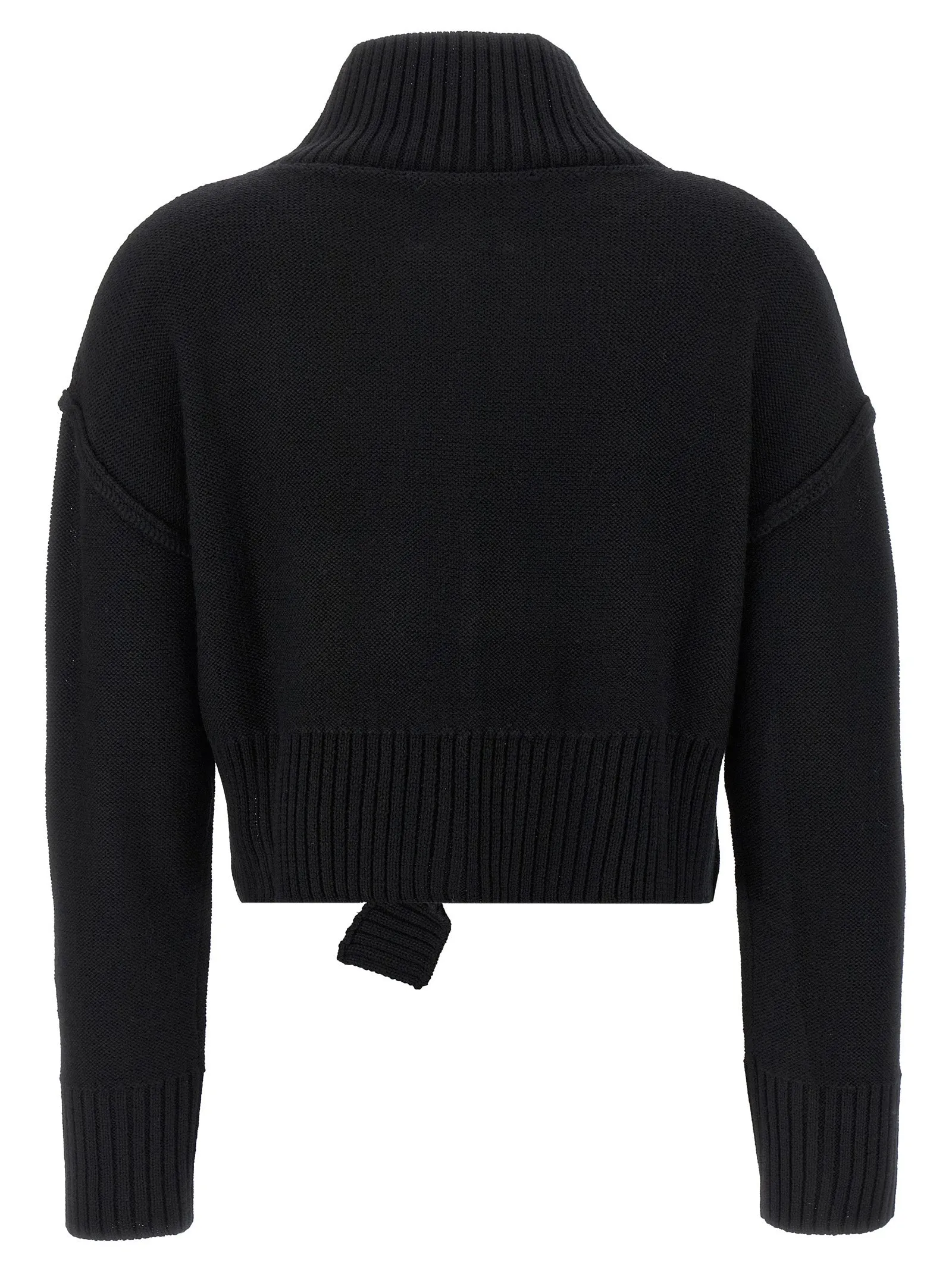 Distressed Sweater Sweaters And Cardigans Black sold by Wanan Luxury product image thumbnail 2