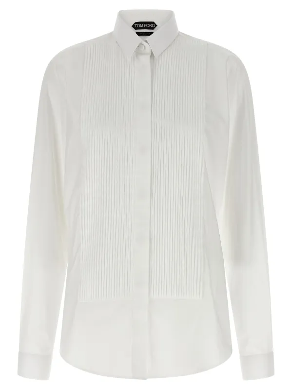 Plastron Shirt Shirt And Blouse White sold by Wanan Luxury